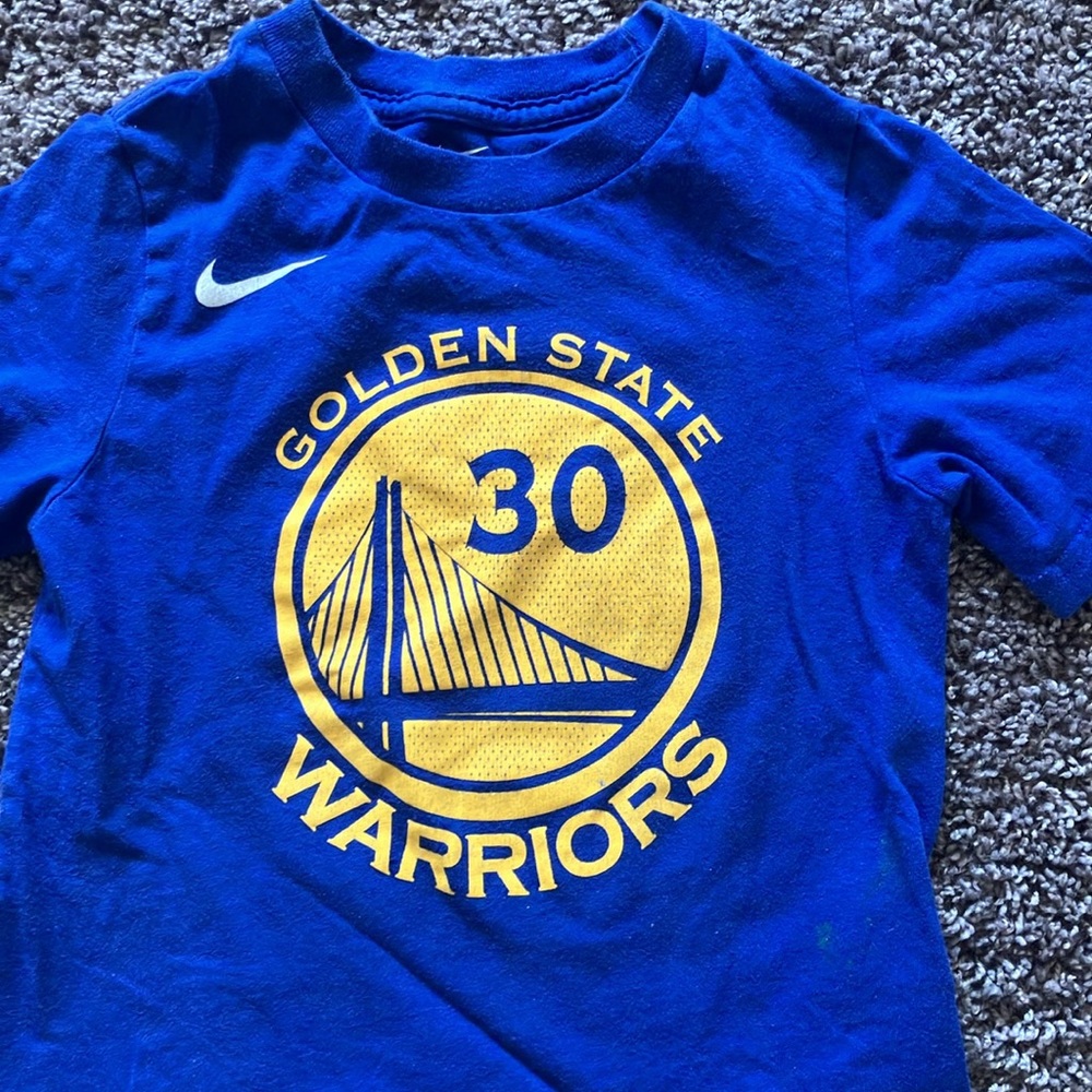 Nike Blue and Yellow Short Sleeve Tees